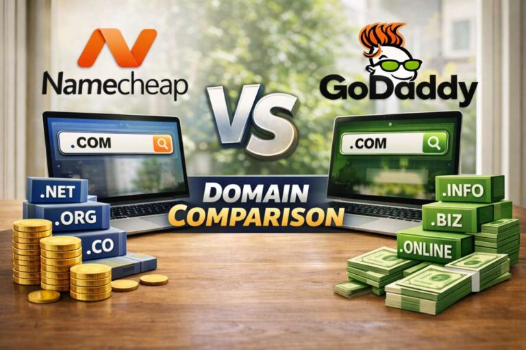 Namecheap vs GoDaddy: Domain Comparison