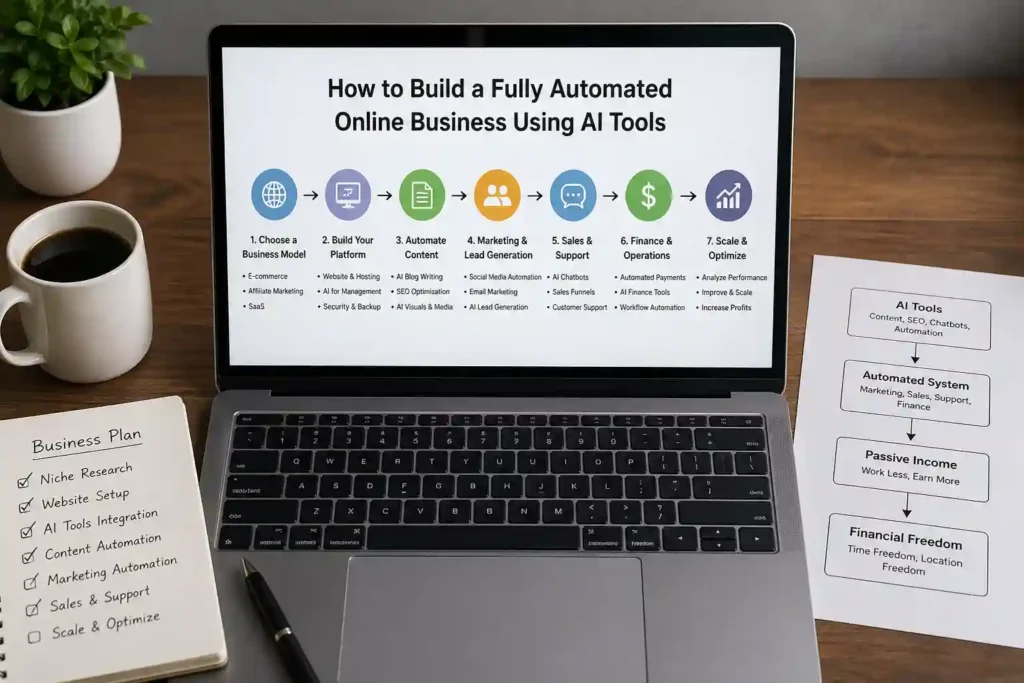 How to Build a Fully Automated Online Business Using AI Tools