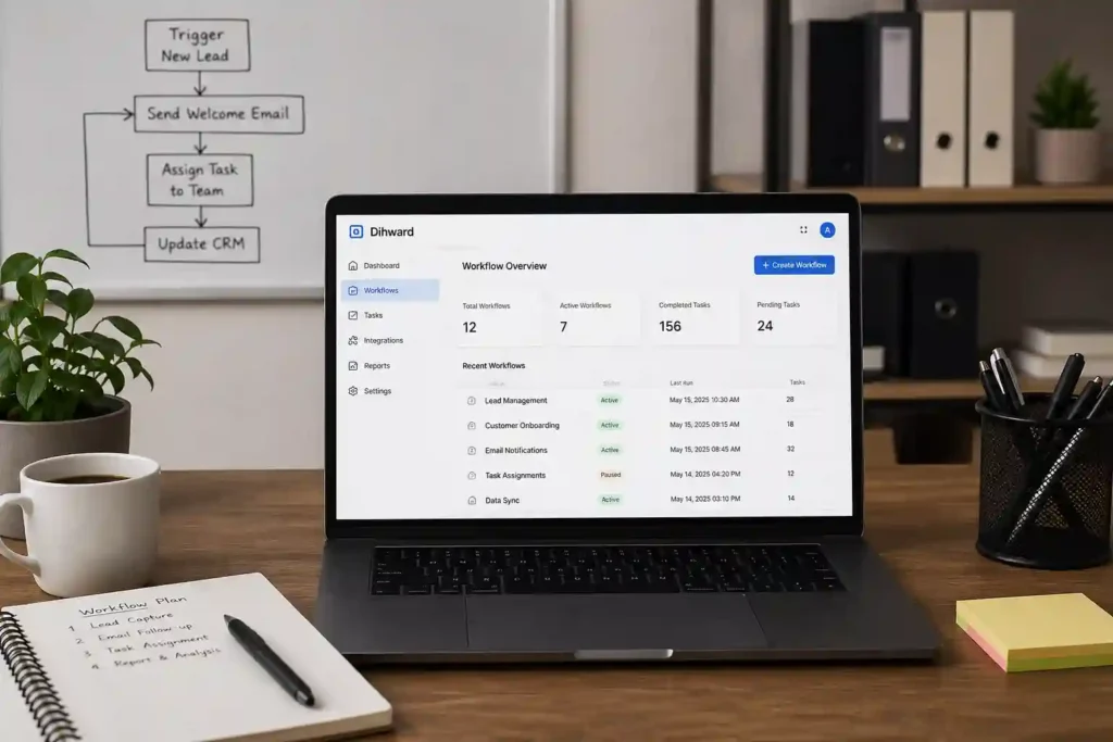 Dihward: smart digital workflow and automation platform tool